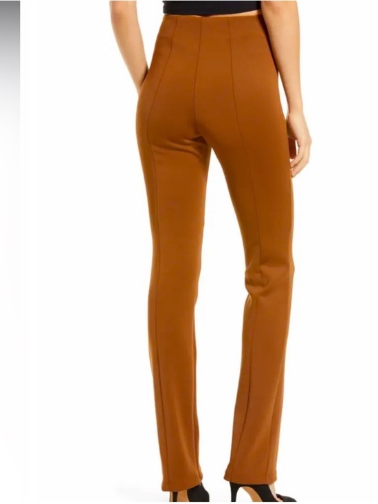 Good American Pants - Good American Rust Brown High-Rise Tailored pants
